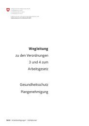 Wegleitung zu den Verordnungen 3 und 4 zum Arbeitsgesetz - Batisec