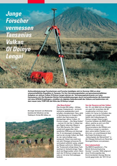 Reporter 52 Das Magazin der Leica Geosystems