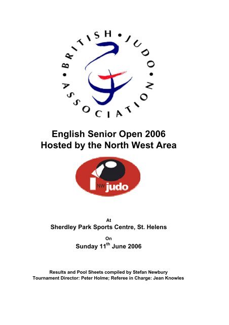 English Senior Open 2006 Results - British Judo Association