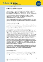 Rights of same-sex couples (PDF) - AdviceGuide