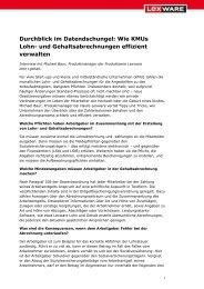 Lohn und Gehalt - Interview mit Michael Baur (PDF) - Lexware ...