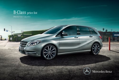 B Class Price List Mercedes Benz Uk