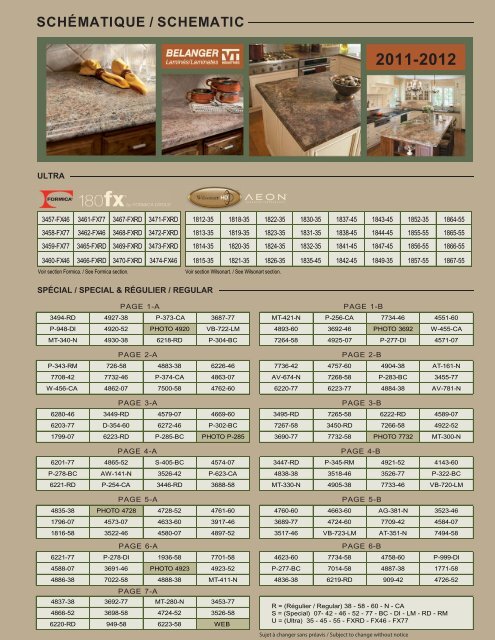 903 index 2011 2012 - Belanger Laminates