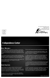 Annual Report.qxd - Independence Center