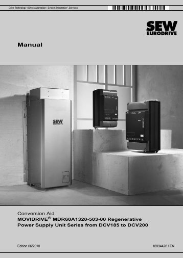 Manual – Conversion Aid MDR60A1320-503-00 ... - SEW-Eurodrive