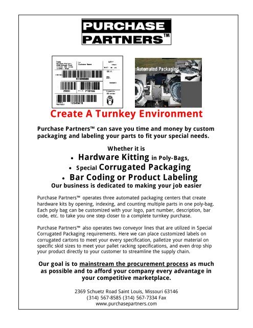 Assembly Parts - Purchase Partners