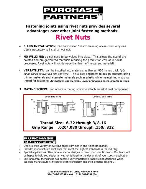 Assembly Parts - Purchase Partners