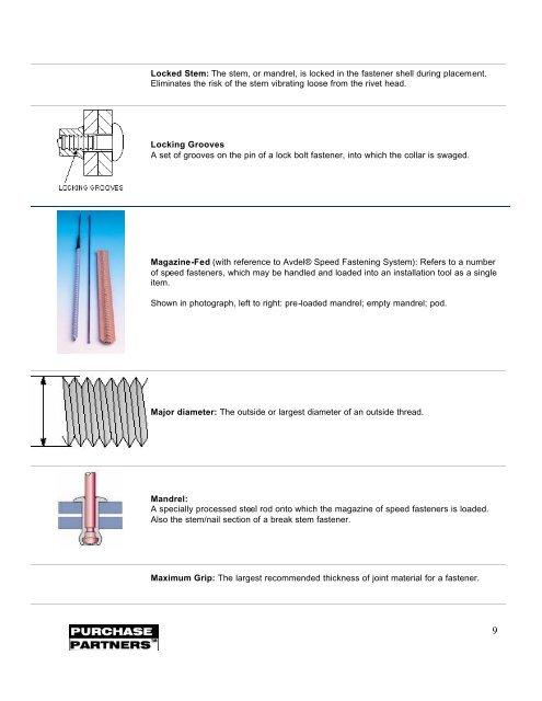 Assembly Parts - Purchase Partners