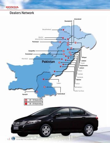 Dealers Network Pakistan - Honda