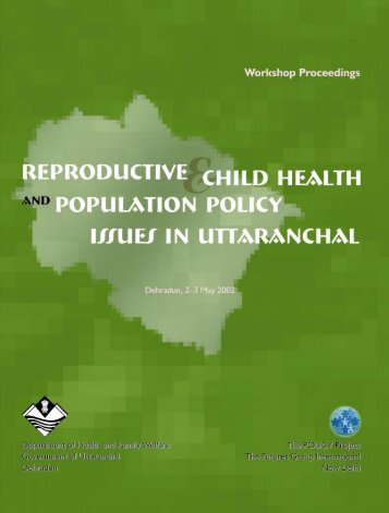 R eproductive and Child Health and P opulation P ... - POLICY Project