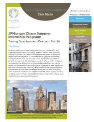 JPMorgan Chase Summer Internship Program - Points of Light ...