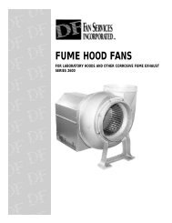 SIZE 1 LS FUME HOOD FANS - Burnerparts