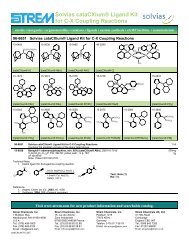 Solvias cataCXiumÂ® Ligand Kit - Strem Chemicals Inc.