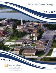 2012-2014 Course Catalog - Mount Marty College