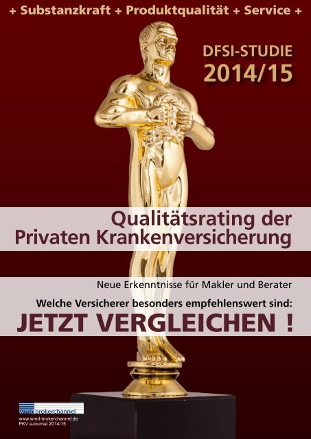 DFSI-Studie 2014/15: Qualitätsrating der Privaten Krankenversicherung