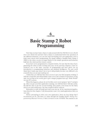 Basic Stamp 2 Robot Programming - ISL