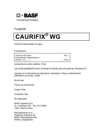 CAURIFIX WG - Basf