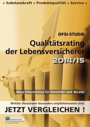 DFSI-STUDIE 2014/15: Qualitätsrating der Lebensversicherer
