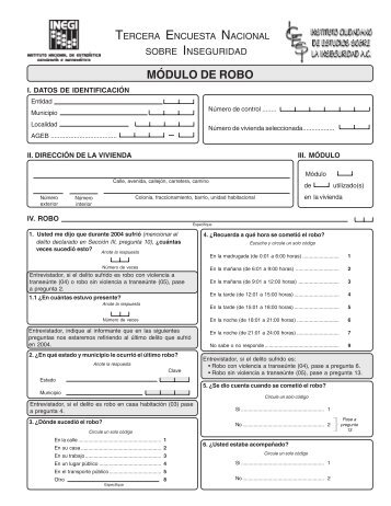 cuest ensi robo - Inegi