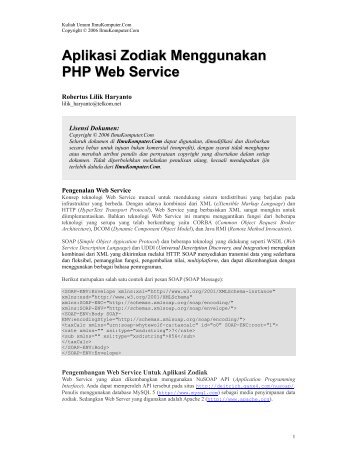 Aplikasi Zodiak Menggunakan PHP Web Service