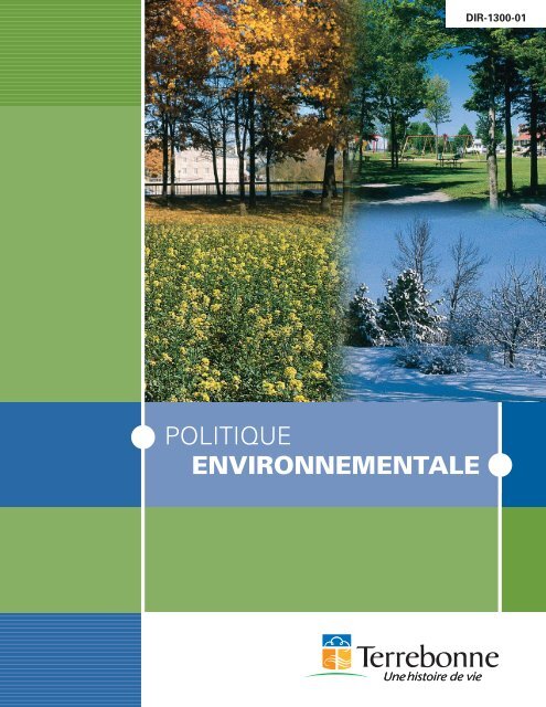 POLITIQUE ENVIRONNEMENTALE - Ville de Terrebonne