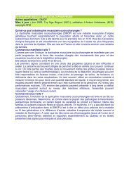 Dystrophie musculaire d'Emery Dreifuss autosomique ... - ASRIM