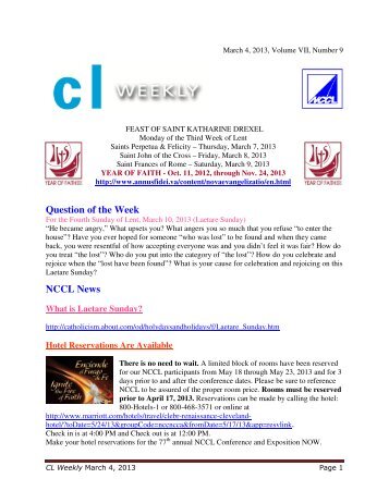 March 4 (PDF File), 2013 - NCCL