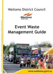Event Waste Management Guide - Waitomo District Council