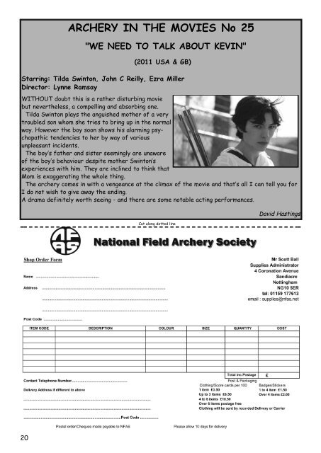 Newsletter - National Field Archery Society