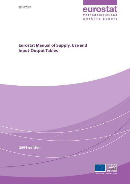 Eurostat Manual of Supply, Use and Input-Output Tables