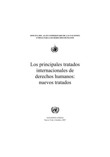 Los principales tratados internacionales de derechos humanos ...