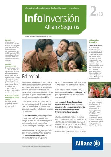 InformaciÃ³n sobre Fondos de InversiÃ³n y Productos ... - Allianz