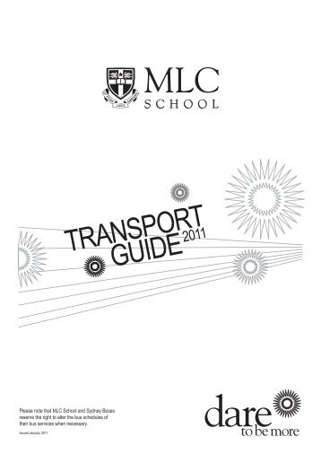TransporT GUIDE - MLC School