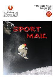 VEREINSZEITUNG Dezember 2011 - Sportunion Leopoldau