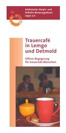 Trauercafé in Lemgo und Detmold - Ambulanter Hospiz- und ...