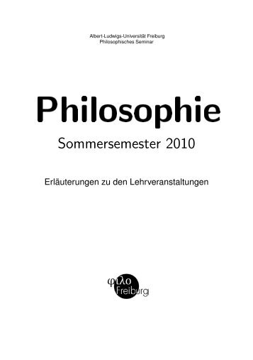 Schnellzugriff - Philosophisches Seminar - Albert-Ludwigs ...