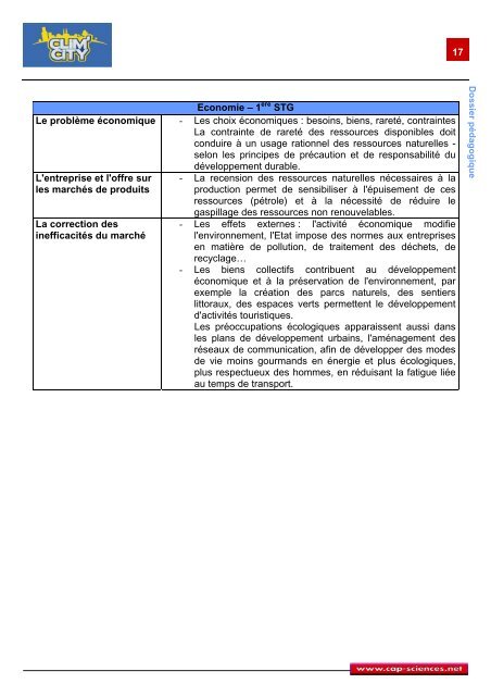 Le livret complet - Clim City - Cap Sciences