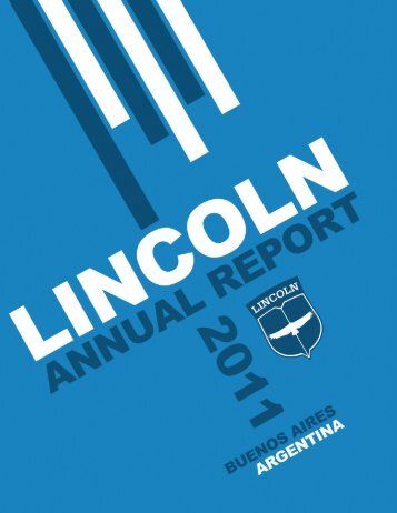 Annual Report 2011 - Asociación Escuelas Lincoln