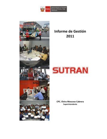 Informe de GestiÃ³n 2011 - Sutran