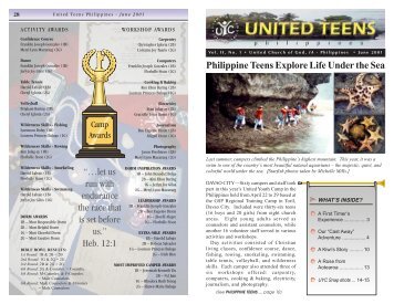 2001 United Teens Philippines - United Church of God