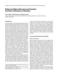 Pollen and Stigma Structure and Function: The Role of Diversity in ...