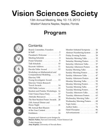 Program - Vision Sciences Society