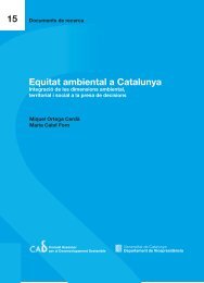 Equitat ambiental a Catalunya. IntegraciÃ³ de les dimensions