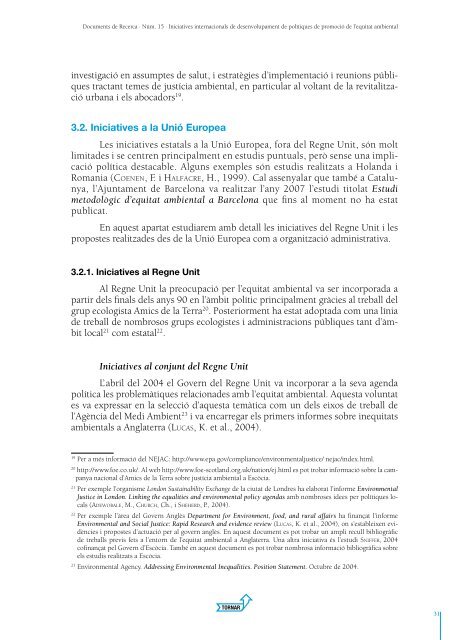 Equitat ambiental a Catalunya. IntegraciÃ³ de les dimensions