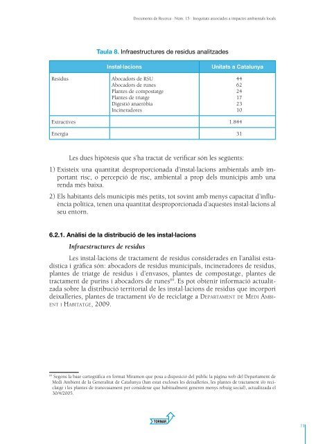 Equitat ambiental a Catalunya. IntegraciÃ³ de les dimensions