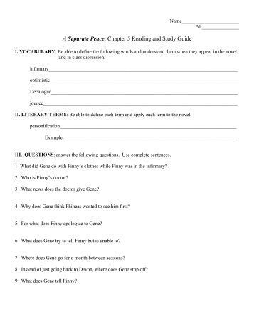 Essays on a Separate Peace