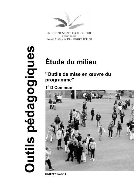 Ãtude du milieu - Accueil fÃ©dÃ©ration - SeGEC