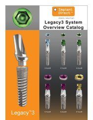 Legacy3 brochure 8 pager.qxp - Implant Direct