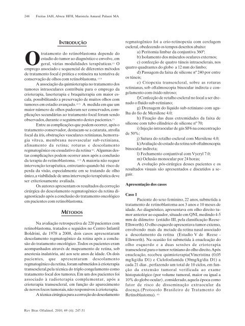 nº 4 - Julho / Agosto 2010 - Sociedade Brasileira de Oftalmologia