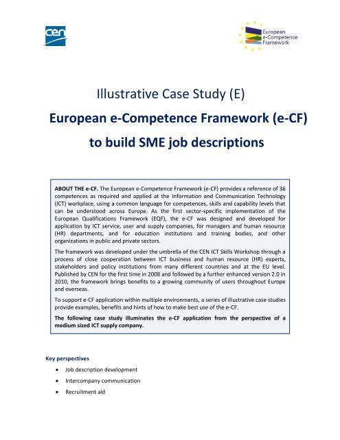 download - European e-Competence Framework